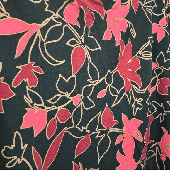 Pennington's Floral Satin Maxi Slip Skirt Size 24 - Picture 9 of 14